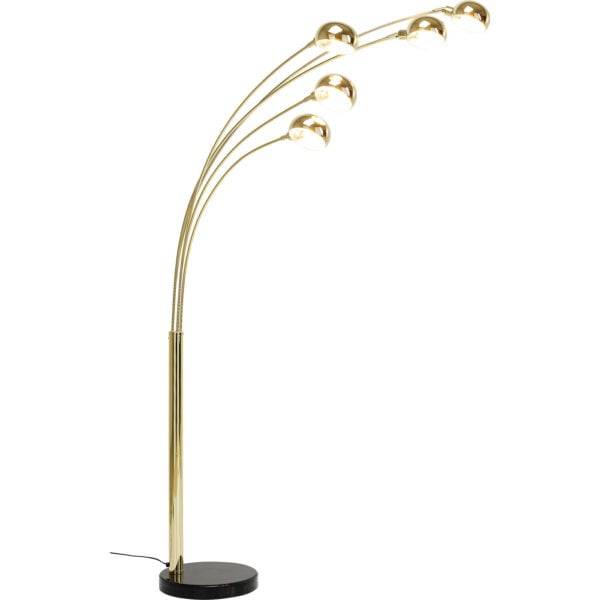 Vloerlamp Five Fingers Brass Kare Design Vloerlamp 60631