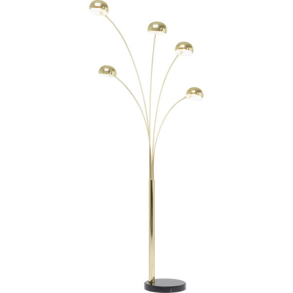 Vloerlamp Five Fingers Brass Kare Design Vloerlamp 60631