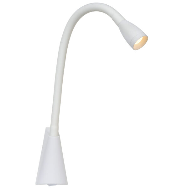 GALEN-LED Bedlamp / Wandlamp LED 1x3W 3000K - Wit Lucide Tafellamp 18294/03/31