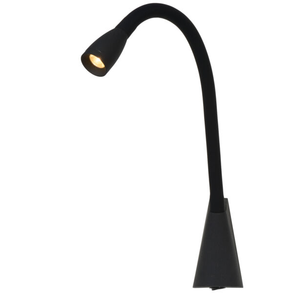 GALEN-LED Bedlamp / Wandlamp LED 1x3W 3000K - Zwart Lucide Tafellamp 18294/03/30