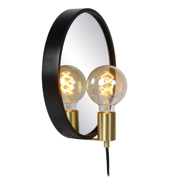 REFLEX Spiegellamp 1xE27 - Zwart Lucide Wandlamp 36213/31/30