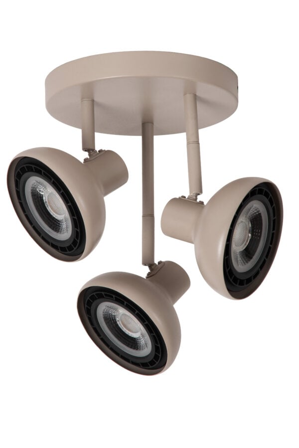 SENSAS Plafondspot Ø25,8 cm 3xGU10 (ES111) - Beige Lucide Plafondlamp 30997/13/38