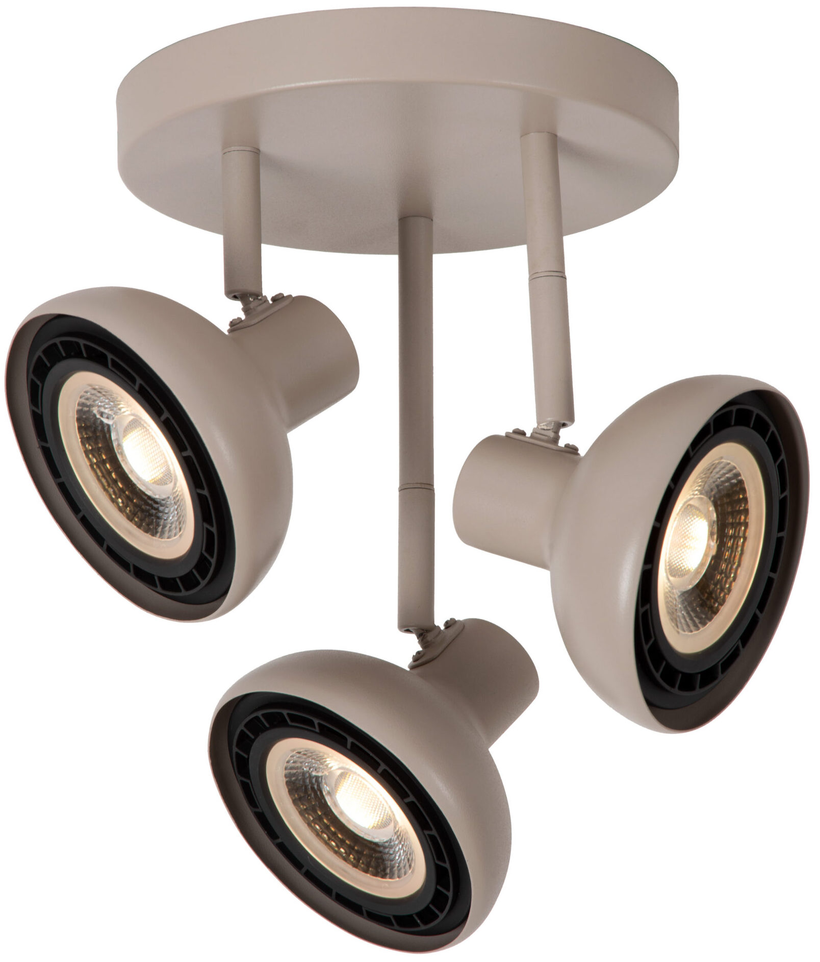 SENSAS Plafondspot Ø25,8 cm 3xGU10 (ES111) - Beige Lucide Plafondlamp 30997/13/38