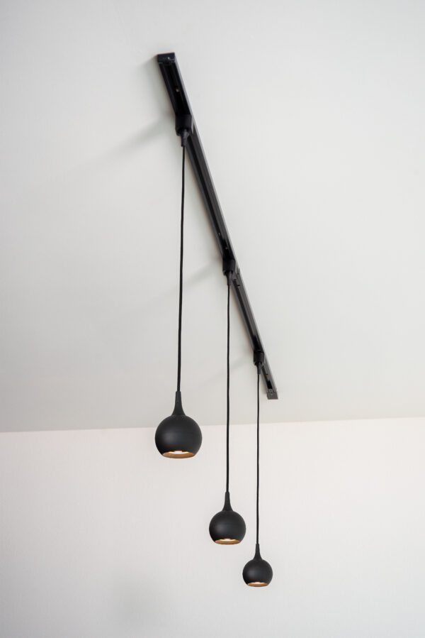 TRACK FAVORI Hanglamp 1-fase Railsysteem / Railverlichting 1xGU10 - Zwart (Uitbreiding) Lucide Raillamp 09956/01/30