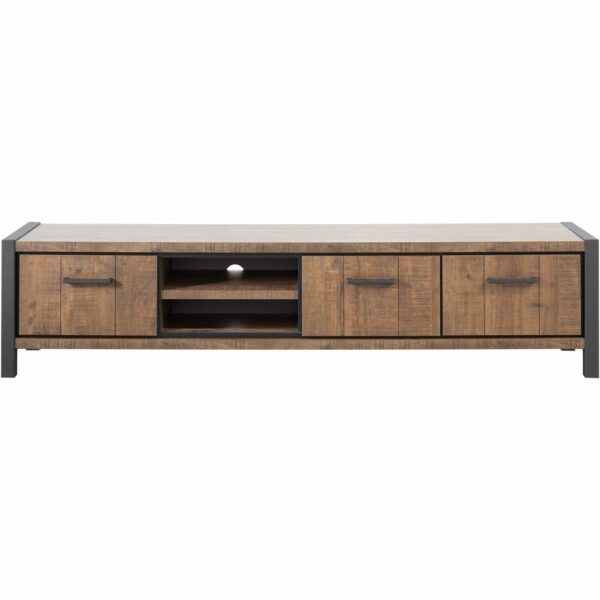 Profijt Meubel Tv-meubel 216cm Mantera dark mango Bruin|Naturel Tv-meubel|Tv-dressoir