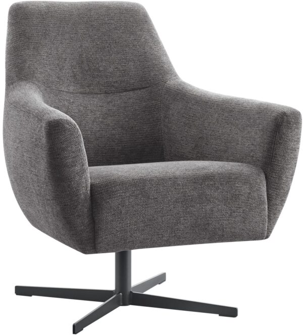 Pronto Wonen Draaifauteuil Gudo donkergrijs Grijs|Antraciet Draaifauteuil