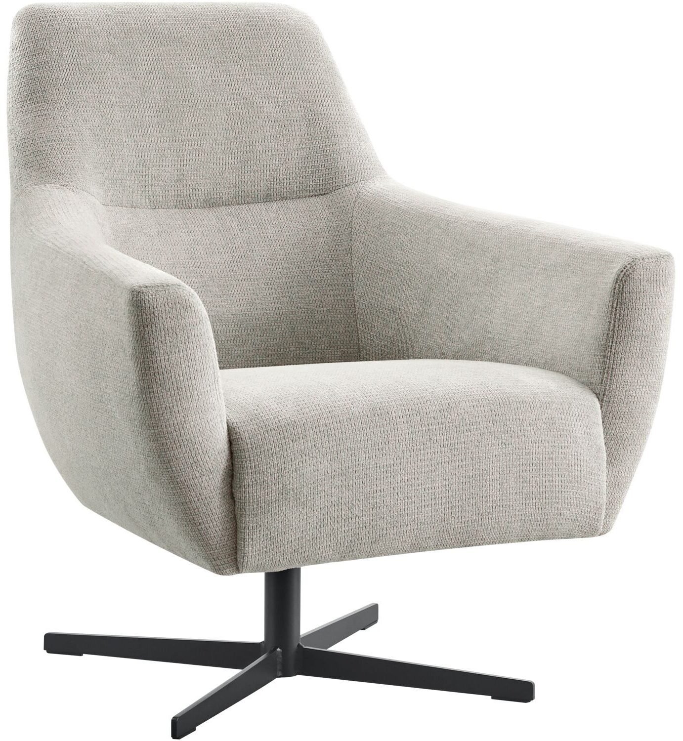 Pronto Wonen Draaifauteuil Gudo lichtgrijs Grijs Draaifauteuil