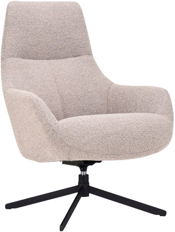 Pronto Wonen Draaifauteuil Vaneze beige Beige|Wit Draaifauteuil