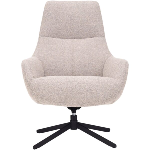 Pronto Wonen Draaifauteuil Vaneze beige Beige|Wit Draaifauteuil