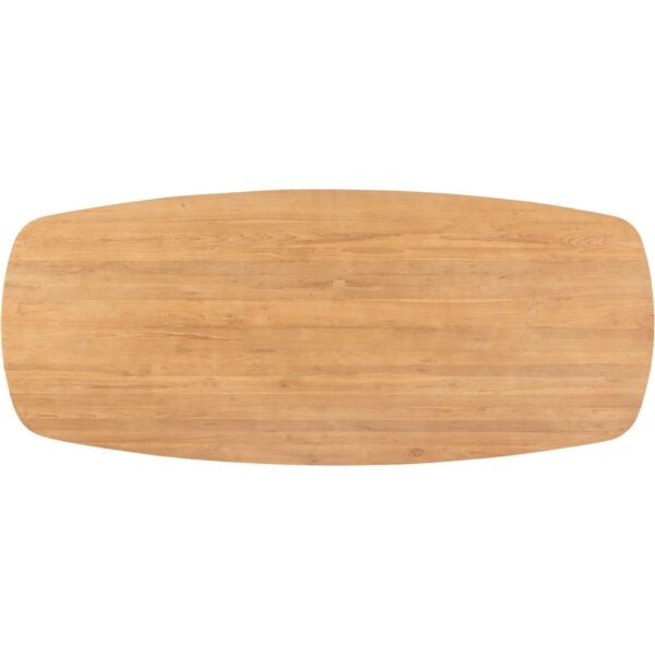 Pronto Wonen Eettafel Aska 180x90 cm Deens ovaal teak naturel brushed Bruin|Naturel Eettafel