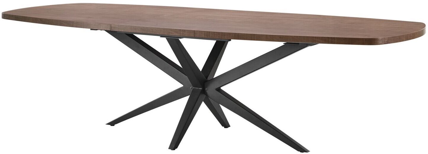 Pronto Wonen Eettafel Mascaro 180/238x102 cm Deens ovaal uitschuifbaar Bruin|Naturel Eettafel