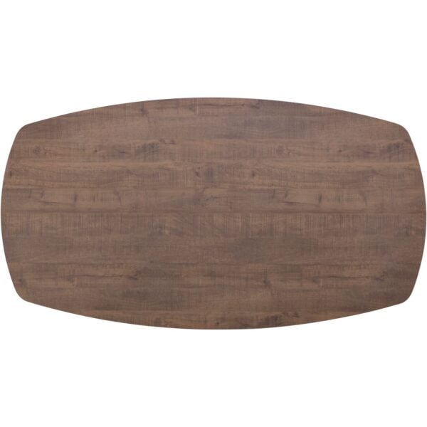 Pronto Wonen Salontafel Mascaro 135x67 cm Deens ovaal dark mango Bruin|Naturel Salontafel