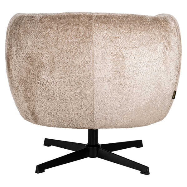 Richmond Interiors Draaifauteuil Estelle Sheep Nature Taupe Fauteuil