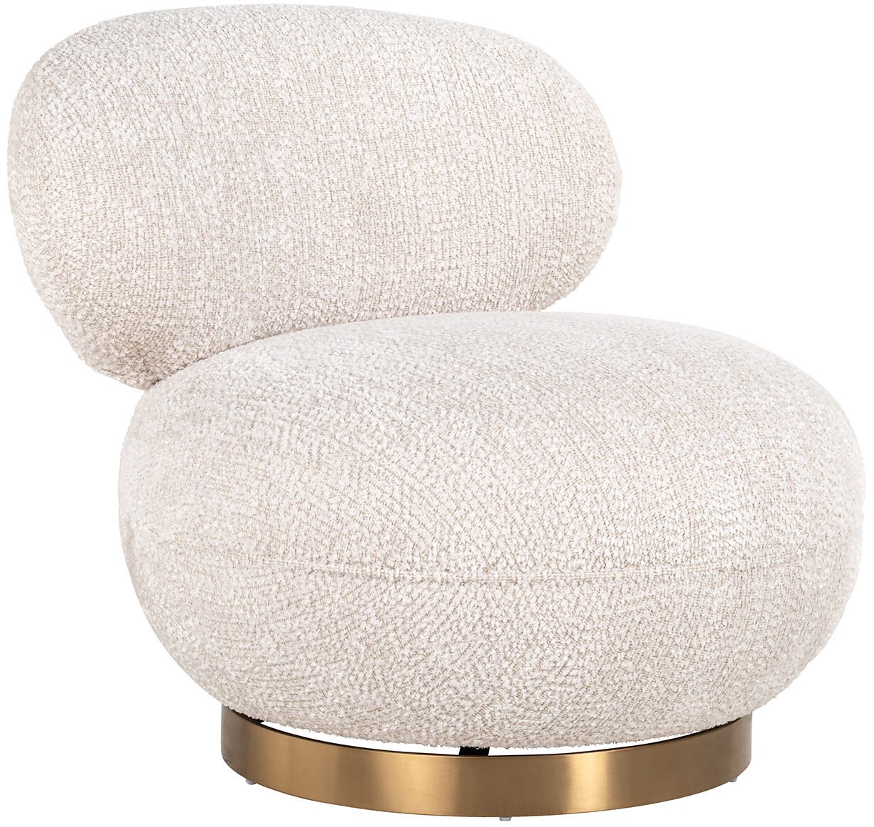 Richmond Interiors Draaifauteuil Jace lovely cream  Fauteuil