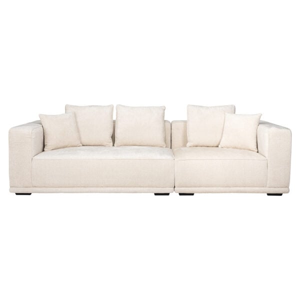 Richmond Interiors Sofa Lusso 3-zits beige chenille Beige Bank