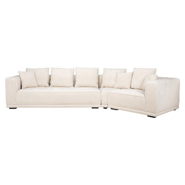 Richmond Interiors Sofa Lusso 4-zits beige chenille Beige Bank