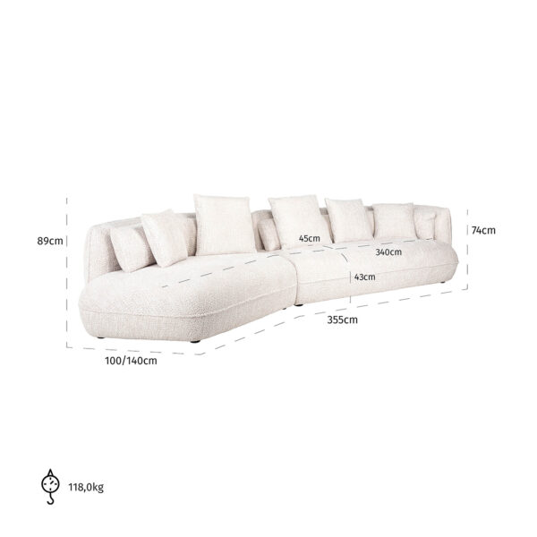 Richmond Interiors Sofa Rodina lovely cream  Bank