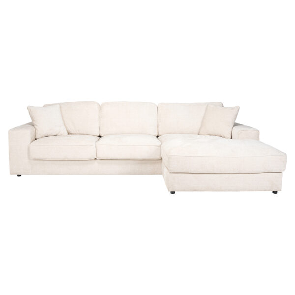 Richmond Interiors Sofa Santos 2,5-seater + lounge right beige niagara Beige Bank