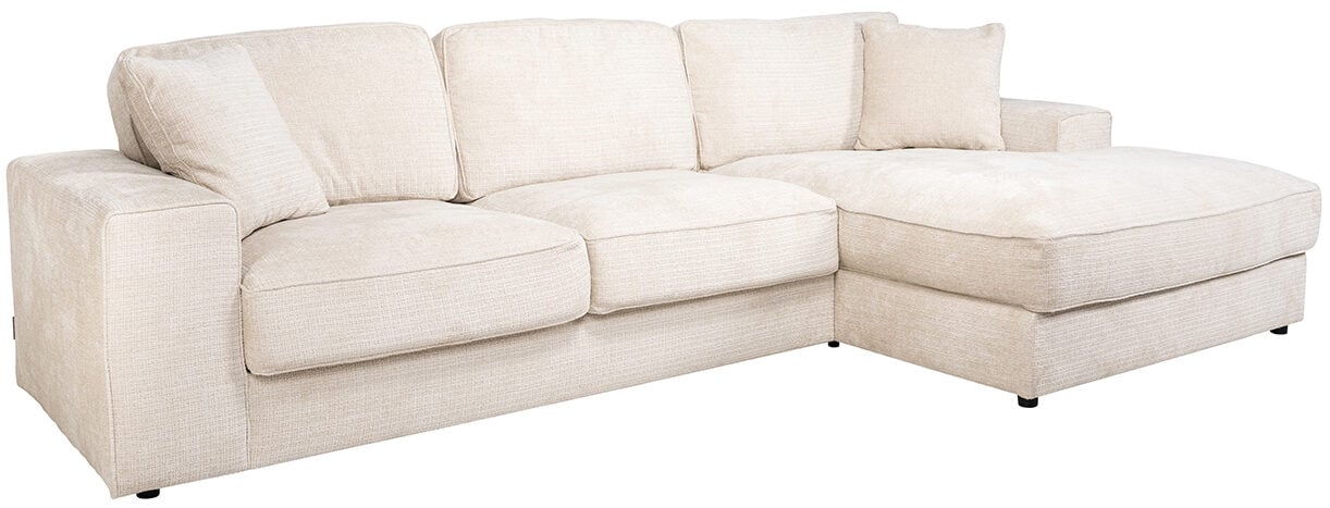 Richmond Interiors Sofa Santos 2,5-seater + lounge right beige niagara Beige Bank