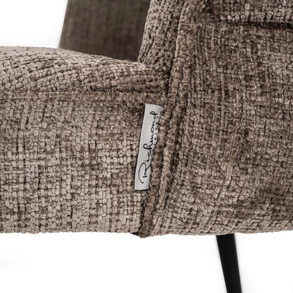 Richmond Interiors Stoel Stella stone chenille Taupe Eetkamerstoel