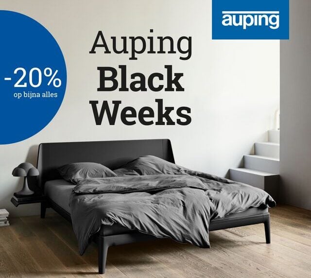 Auping Black Weeks: 20% korting op bijna het gehele Auping assortiment bij Löwik Wonen & Slapen