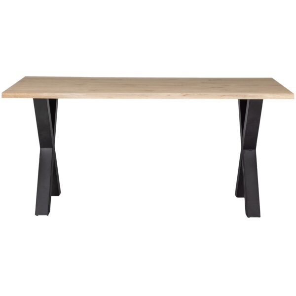 WOOOD Combi-Eettafel: boomstam eiken 180x90 & alkmaar poot Transparant Eettafel