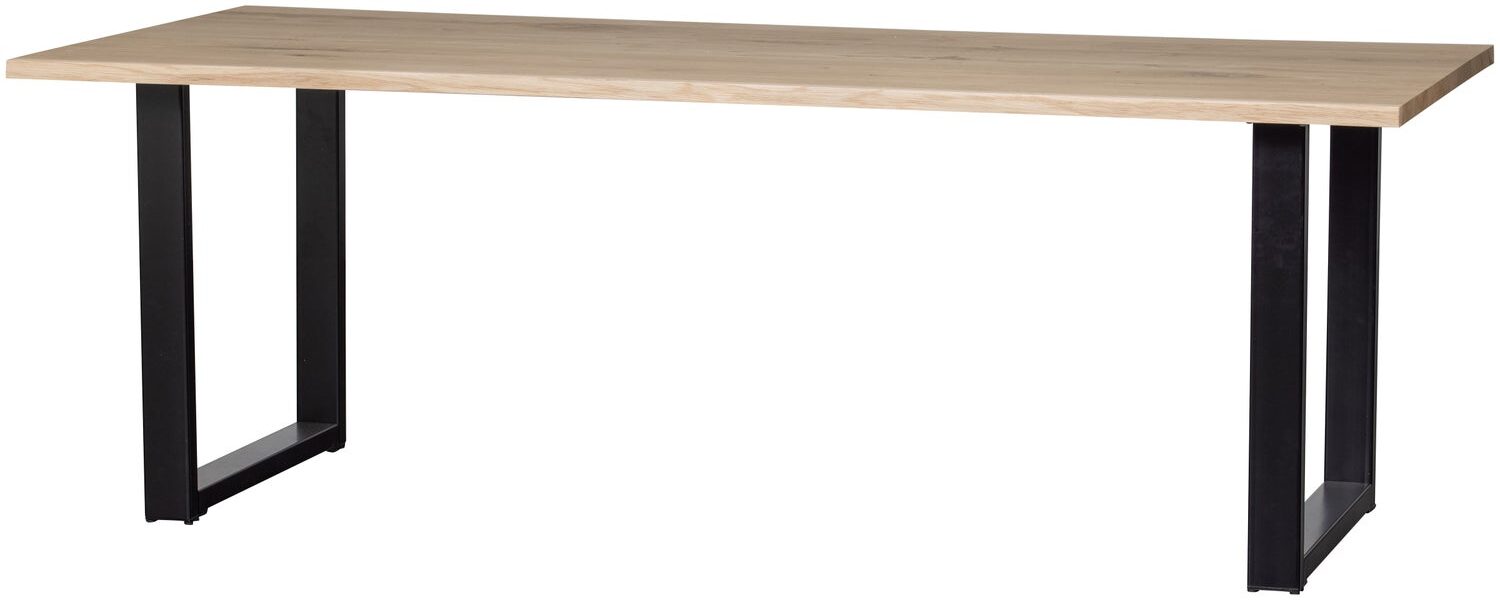 WOOOD Tablo Boomstam Tafel met U-poot - Eiken - 75x199x90