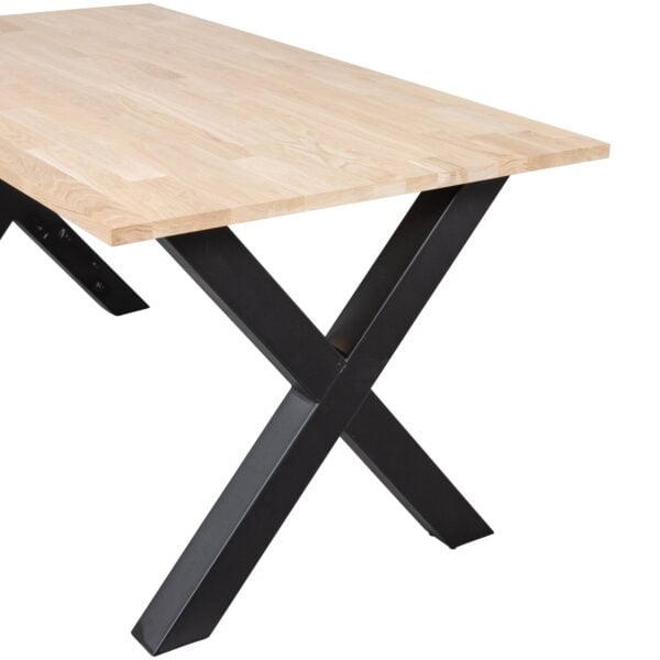 WOOOD Combi-Eettafel: eiken 160x90 & alkmaar poot Untreated Eettafel