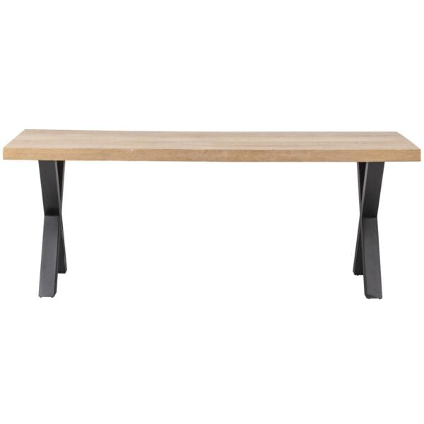 WOOOD Combi-Eettafel: mango 180x90 & alkmaar poot Grijs Eettafel