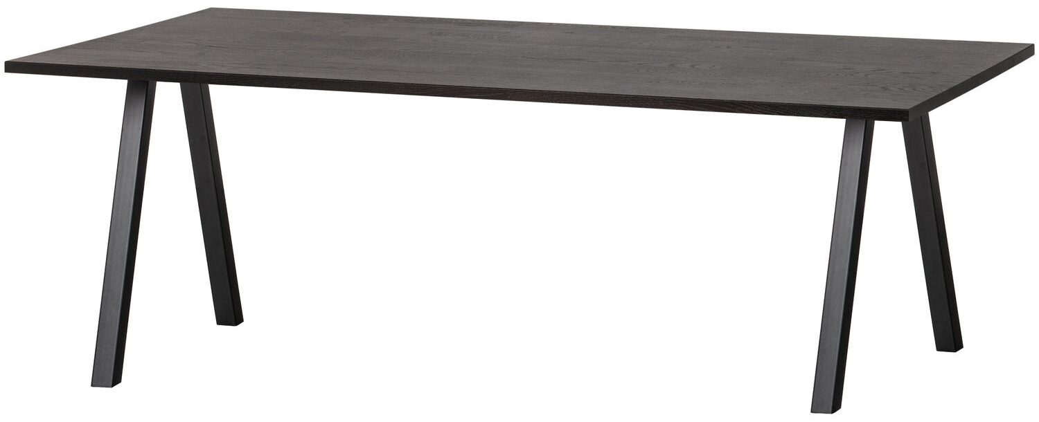 COMBI-TABLO: TAFEL EIKEN BLACKNIGHT 160X90 & 2-STAND POOT