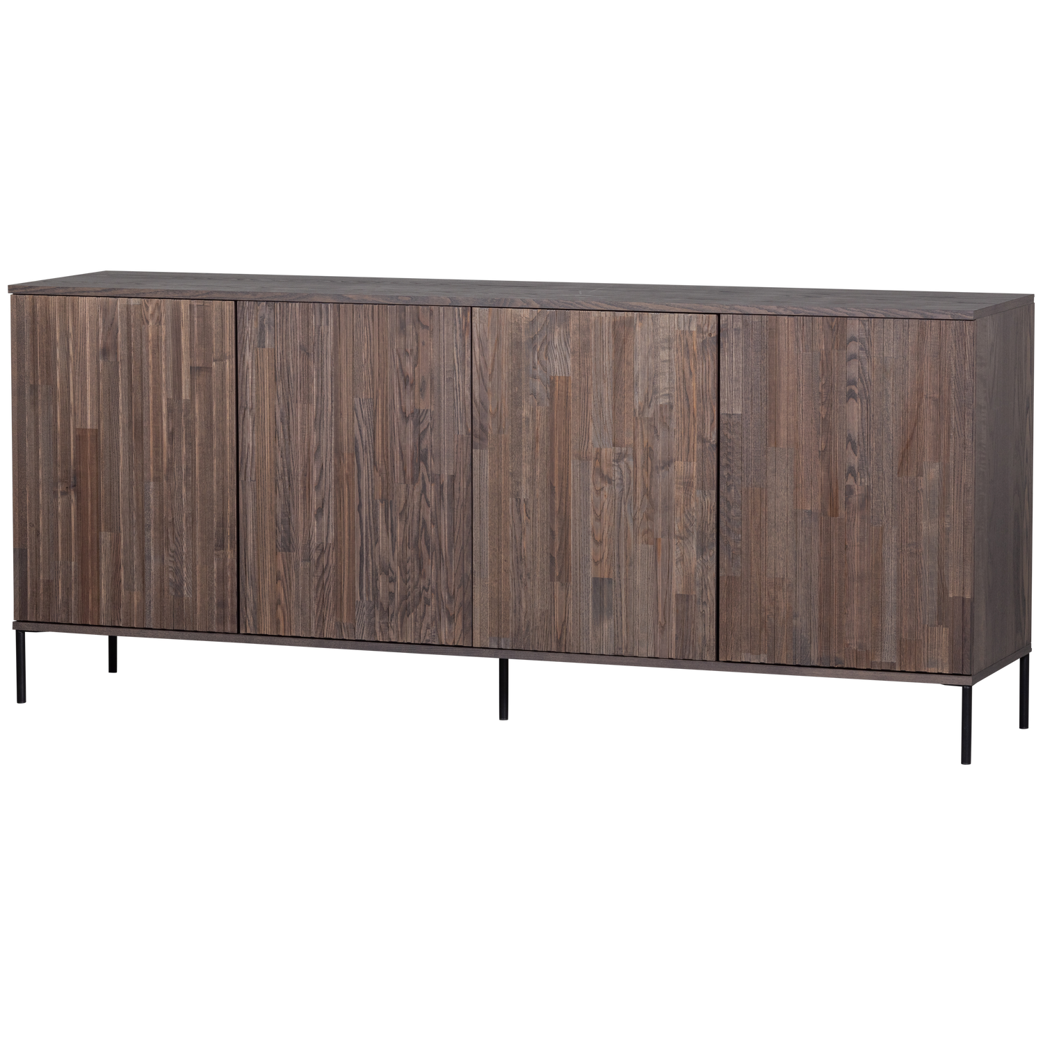 WOOOD Exclusive Dressoir New Gravure - Hout - Bruin - 200 x 85 x 46 cm (BxHxD)