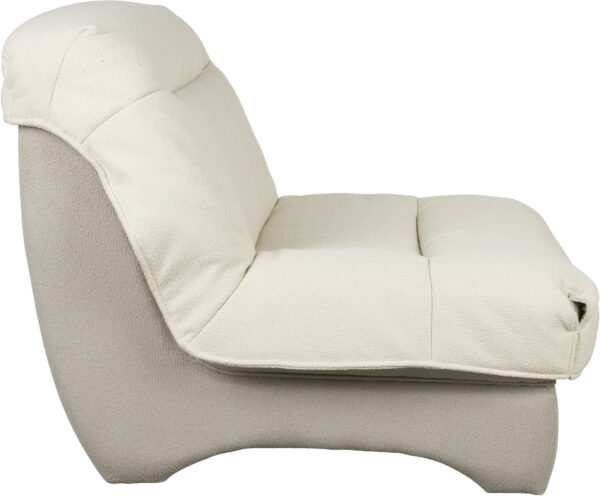 Fauteuil Twister Beige White Label Living  ZVR1000262