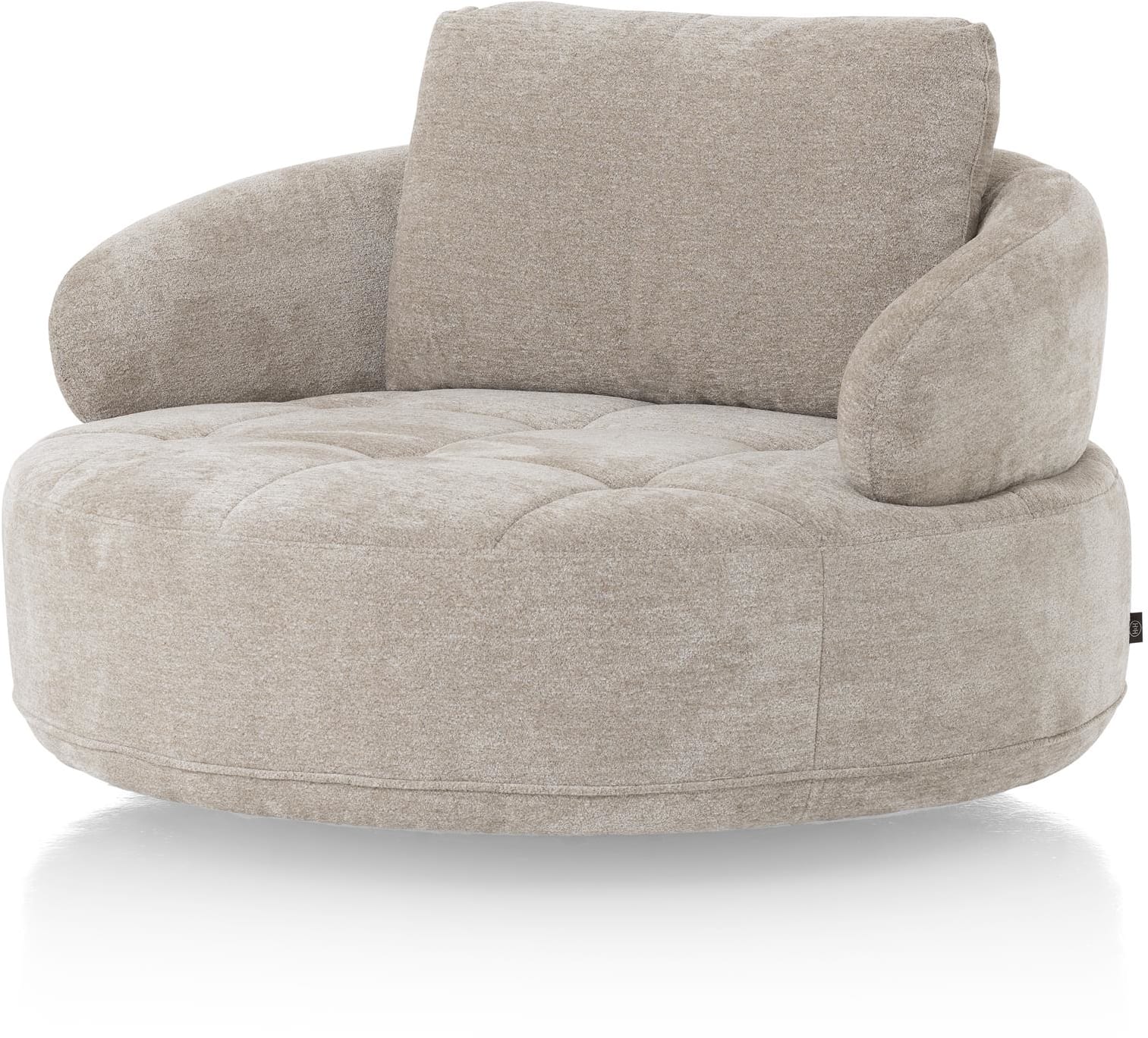 Henders & Hazel Borgia draaifauteuil Fauteuil stof Enzo Champagne