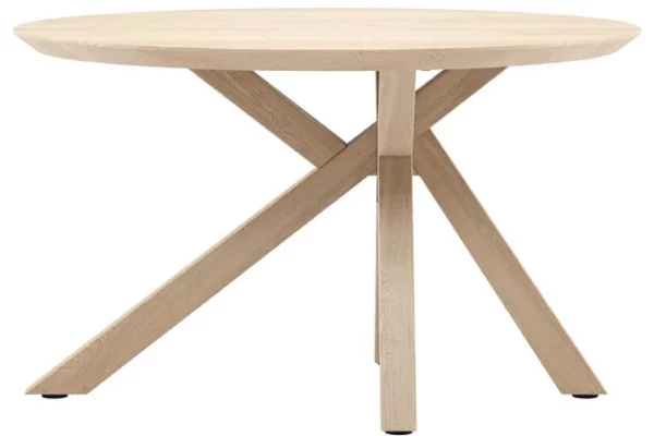 Xooon Cosenza eetkamertafel rond 130 cm - natural Naturel Eettafel