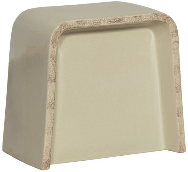 BePureHome Shoal bijzettafel keramiek cream Cream Bijzettafel