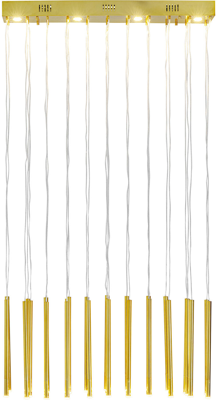 Hanglamp Living Vegas Brass LED Kare Design Hanglamp 38882