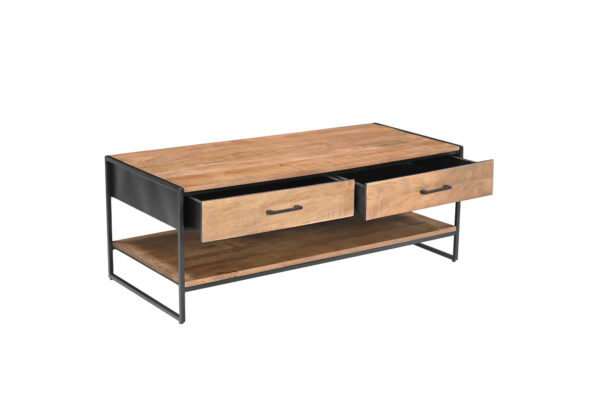 Livingfurn Salontafel Elin 120cm Bruin|Naturel Salontafel