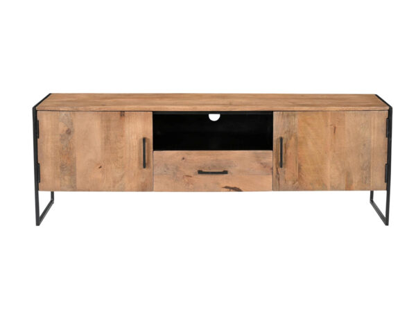 Livingfurn Tv-dressoir Elin 150cm Bruin|Naturel Tv-meubel|Tv-dressoir