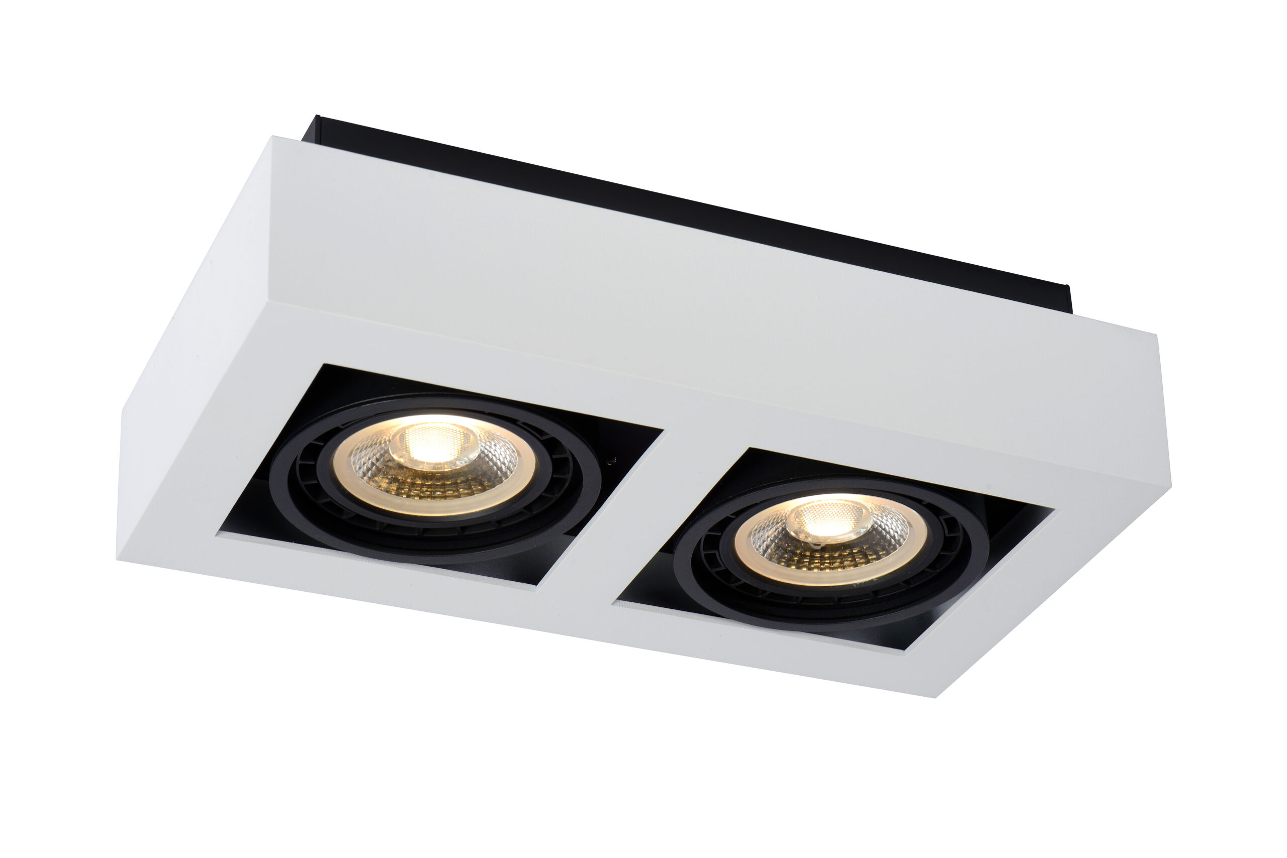 Zefix Plafondspot Led Dim To Warm GU10 (es111) 2x12w 2200k/3000k - Wit Lucide Plafondlamp 09120/24/31