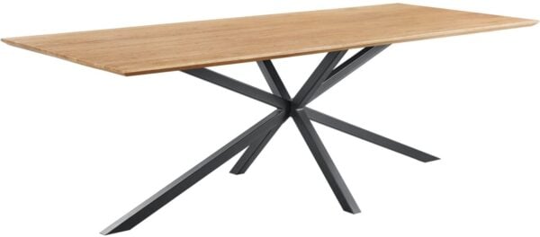 Pronto Wonen Eettafel Romaro 160x90 cm rechthoekig teak mix rough Bruin|Naturel Eettafel