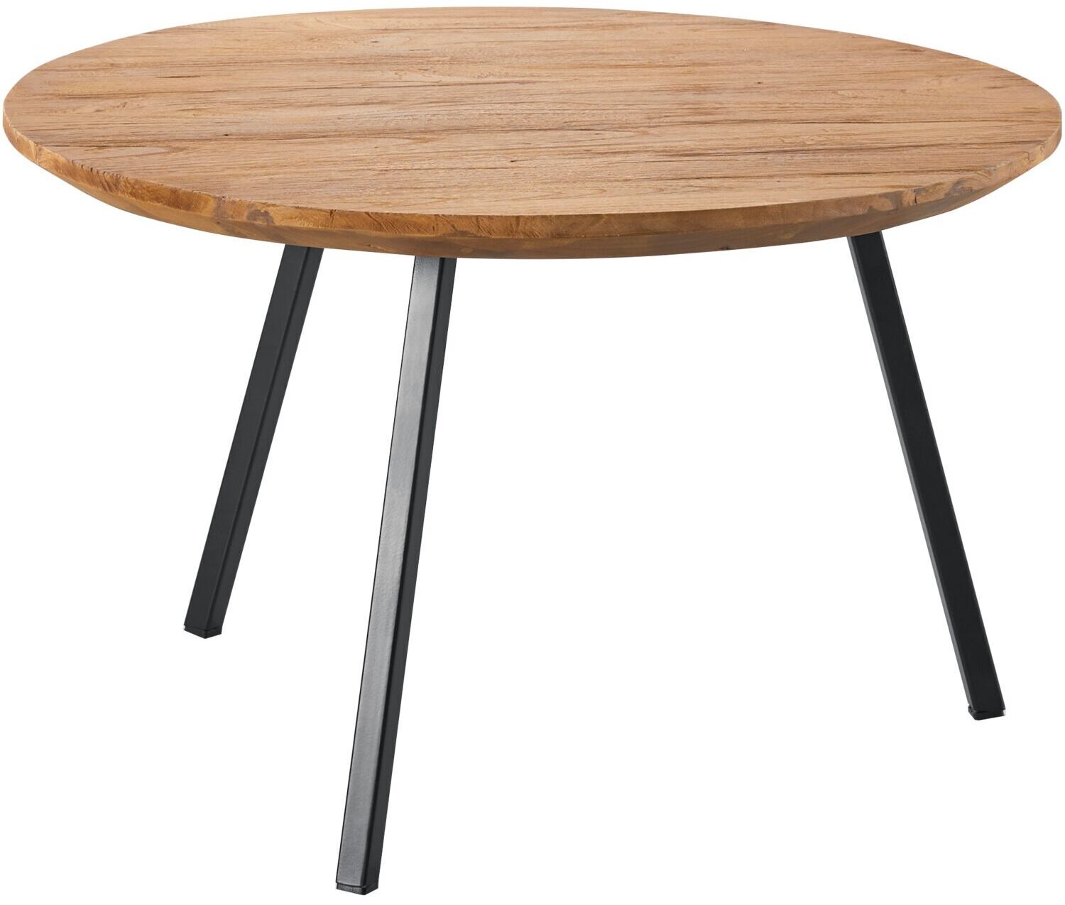 Pronto Wonen Salontafel Romaro 65 cm rond teak mix rough Bruin|Naturel Bijzettafel