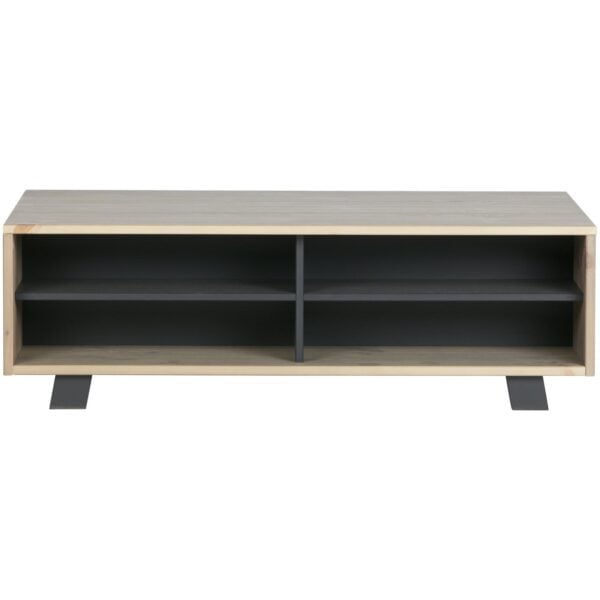 WOOOD Derby salontafel grenen smoke Bruin|Taupe Salontafel