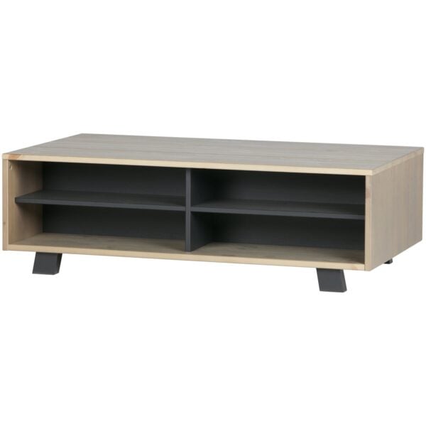 WOOOD Derby salontafel grenen smoke Bruin|Taupe Salontafel