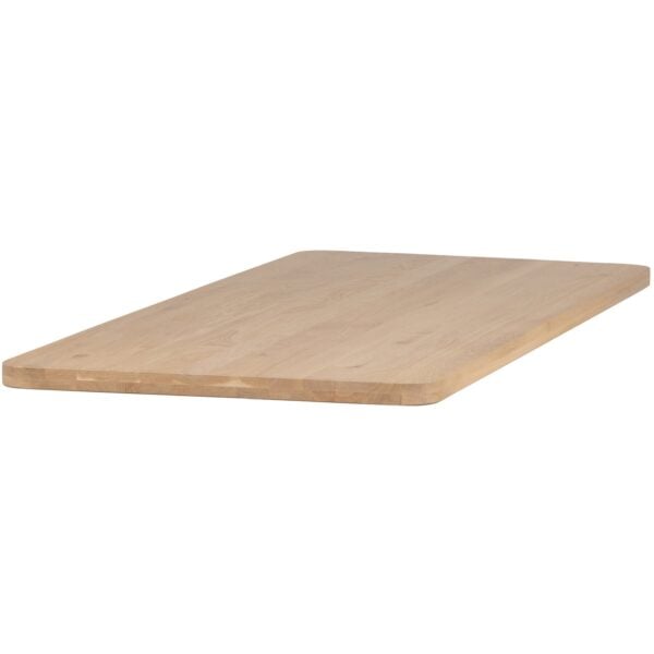 WOOOD Eettafel tafelblad eiken naturel curved 200x90 Naturel Tafelblad