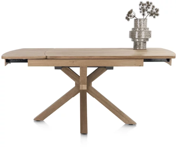 Henders & Hazel Nyon uitschuiftafel 140 (+ 50) x 100 cm - natural sand platinum gelakt Naturel Eettafel