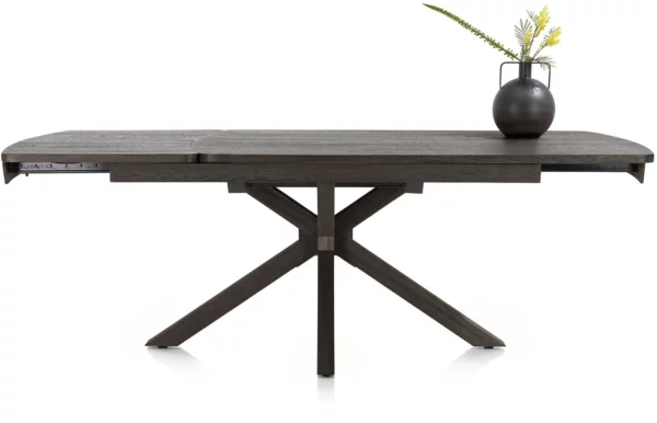 Henders & Hazel Nyon uitschuiftafel 170 (+ 60) x 100 cm - basalt Eettafel