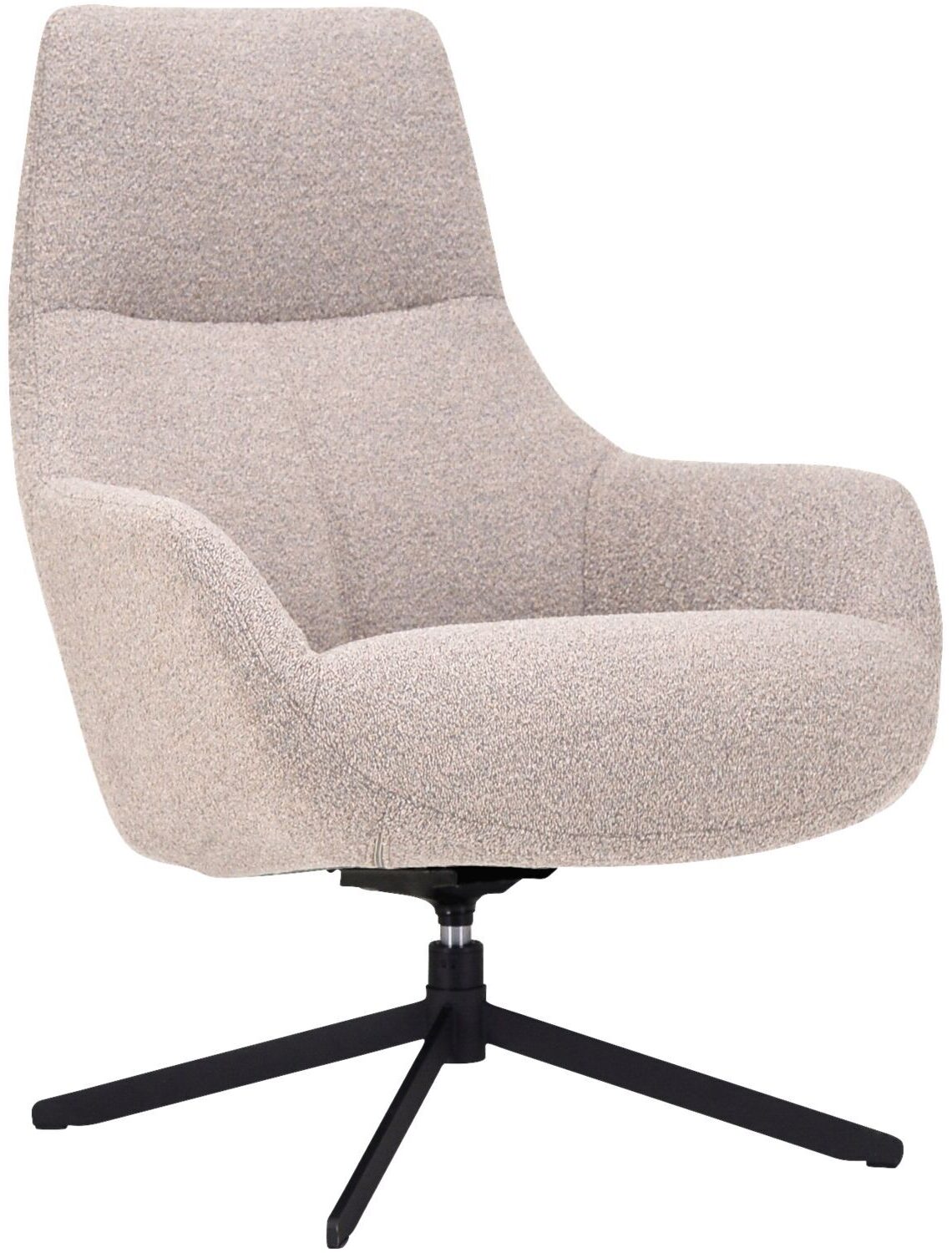 Profijt Meubel Draaifauteuil Kenmare beige Beige|Wit Draaifauteuil