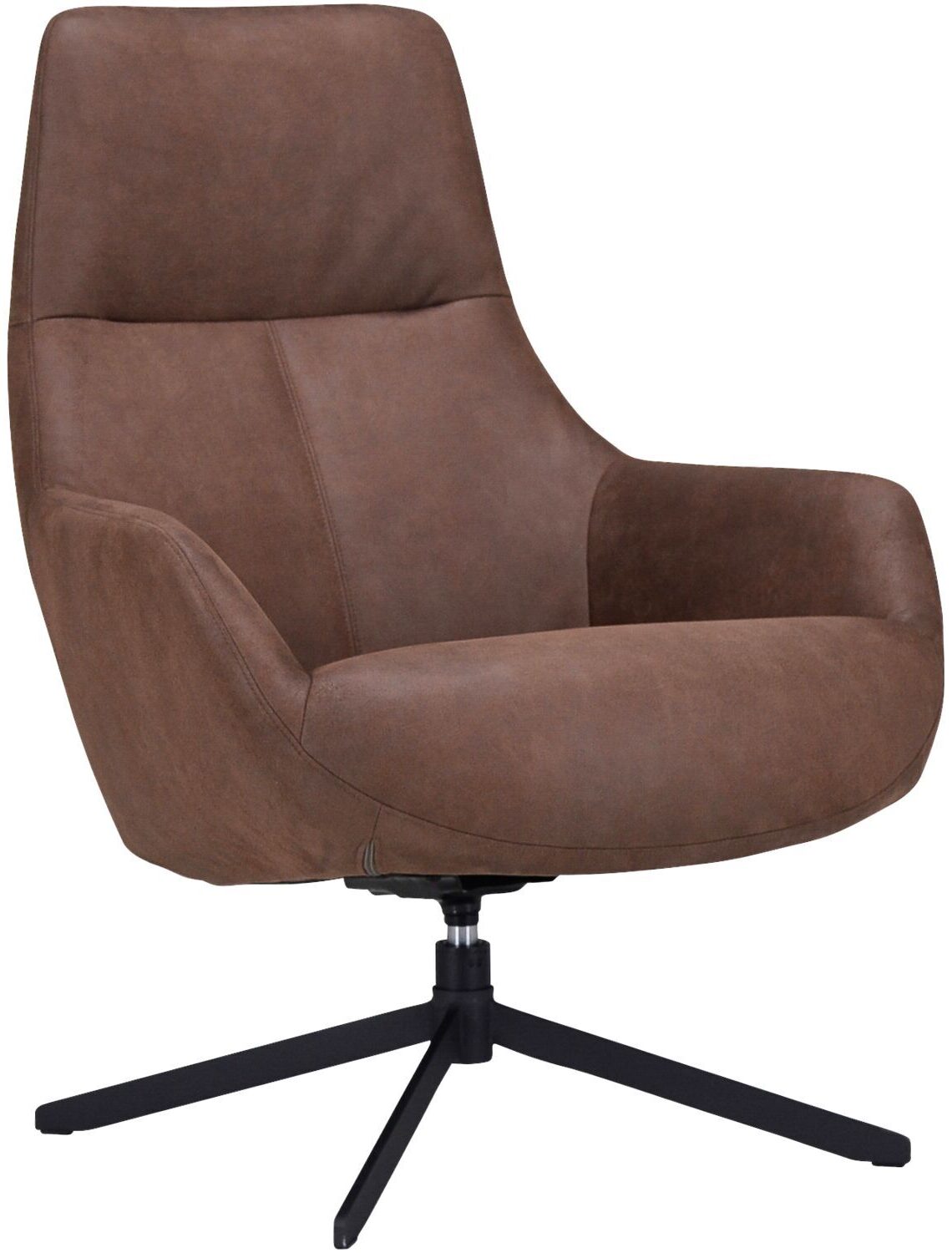 Profijt Meubel Draaifauteuil Kenmare donkerbruin Bruin Draaifauteuil