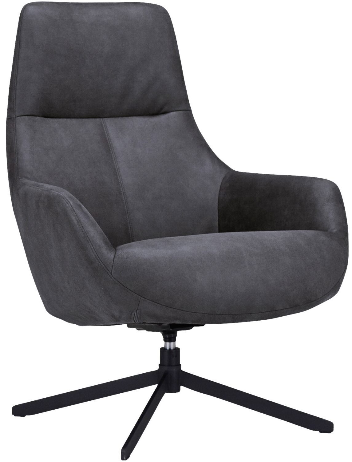 Profijt Meubel Draaifauteuil Kenmare donkergrijs Grijs|Antraciet Draaifauteuil