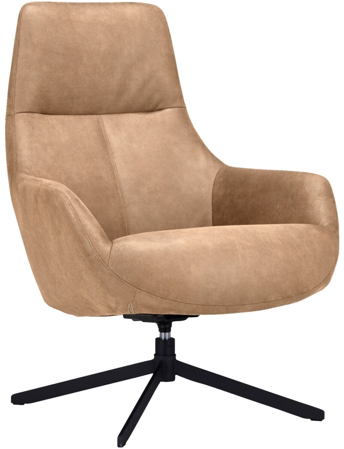 Profijt Meubel Draaifauteuil Kenmare lichtbruin Bruin Draaifauteuil